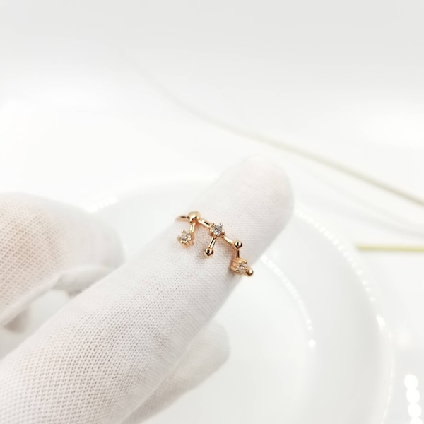 Zodiac Ring Leo, Gift for women, Zodiac Constellation Jewelry, Horoscope Ring Celestial Ring Astrology Jewelry, Birthday Gift