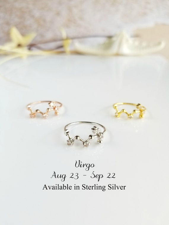 virgo zodiac ring