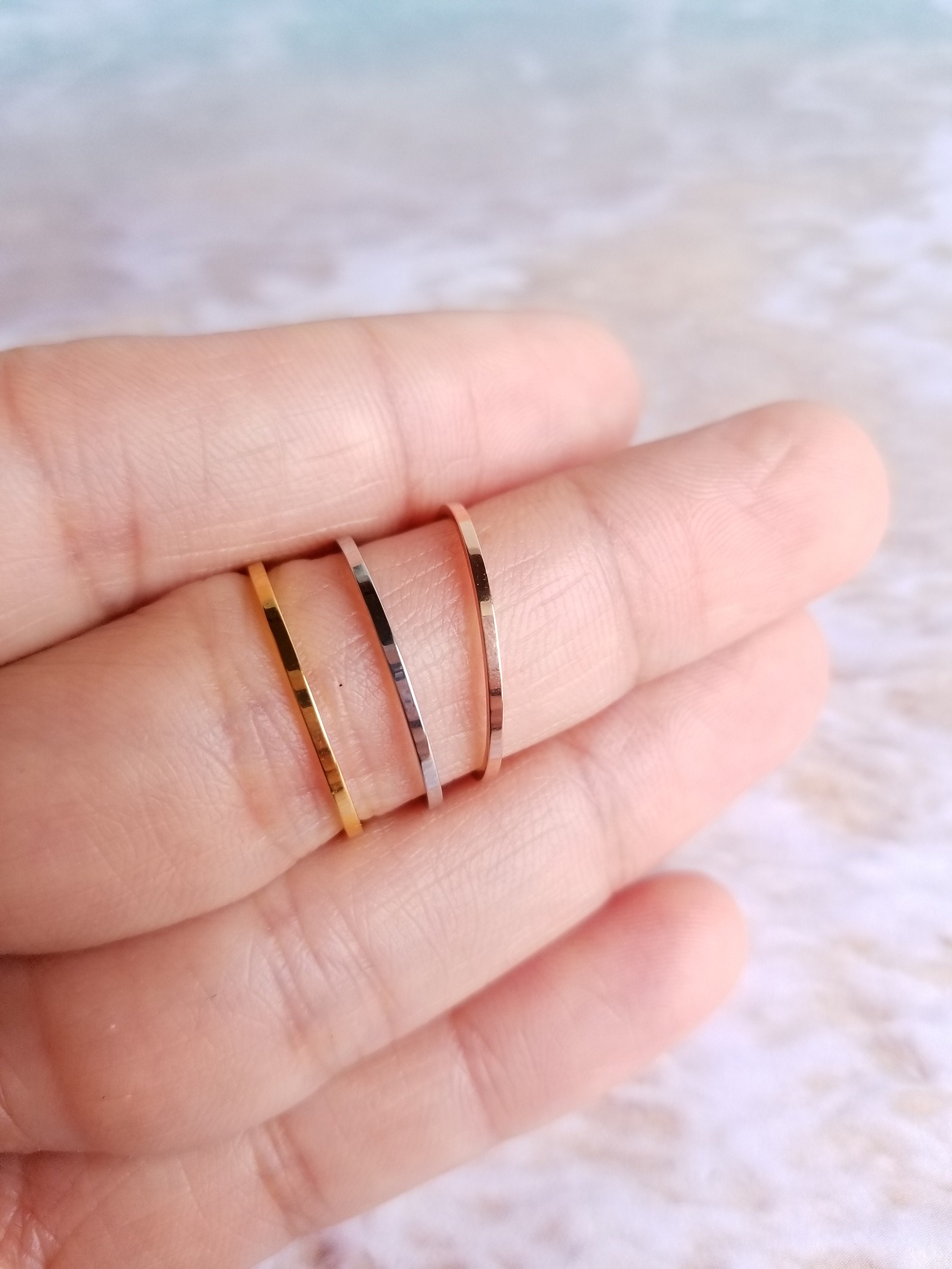 Stack Ring Stackable Rings Mix And Match Rings Silver Gold Etsy Stack Ring Stackable Rings Mix And Match Rings Silver Gold Etsy