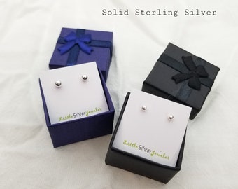 Sterling Silver Earrings Studs, Minimalist Stud Earrings, Tiny Silver Stud Earrings, 925 Silver Earring Stud