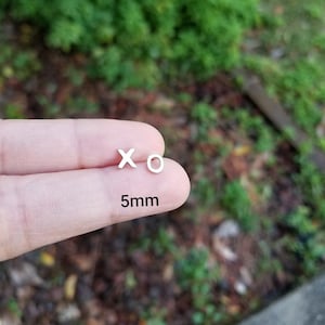 XO Earrings Valentine Gift Love and kisses Earrings Sterling Silver Stud Earrings Gift for her Best Friend Gift for Girlfriend