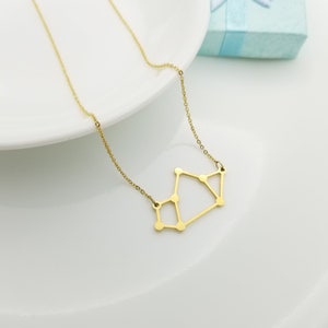 Zodiac Constellation Sagittarius Necklace Gold Silver Rose Gold, Celestial Charm, Horoscope Jewelry, Perfect Birthday Gift