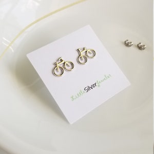 Bicycle Chunky Chain Link Earrings in Silver
