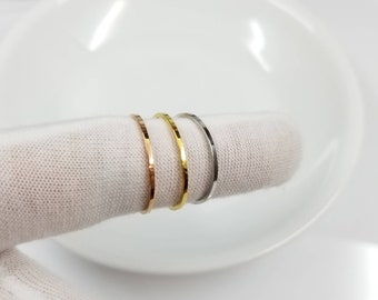 Stack Ring Stackable Rings Mix and Match Rings Silver Gold Rose Gold Stackable Skinny Rings Bands