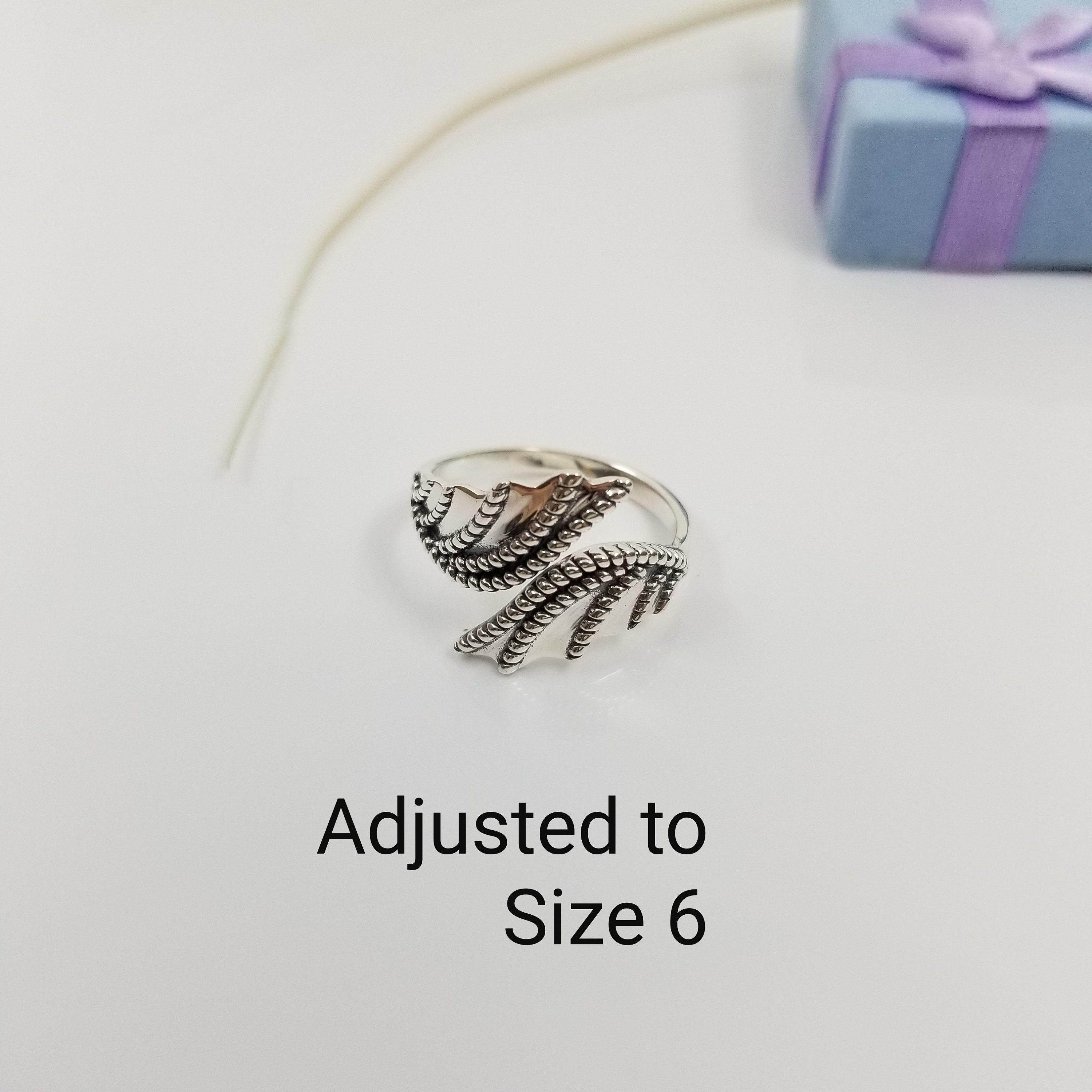 Anneau de dragon, Ajustable, Argent sterling