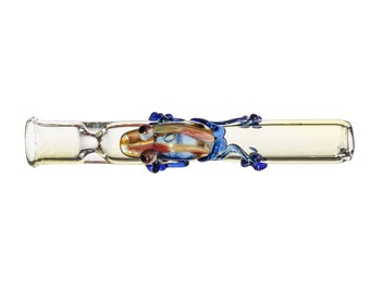 Hand Blown Colorchanging Cigarette Holder, Frog