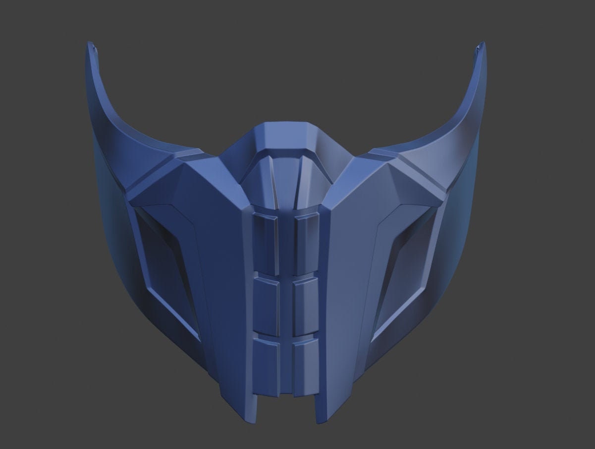 Cyber Sub Zero Maske Von Mortal Kombat 9 X 10 11 3d Modell Etsy