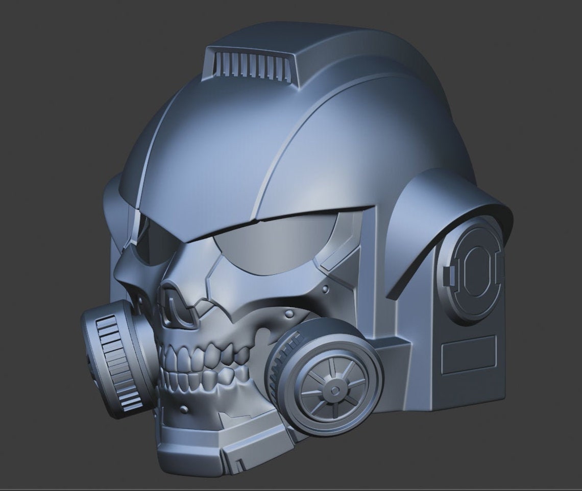 Custom Space Marine Helmet 3D model for 3D print STL & OBJ Etsy