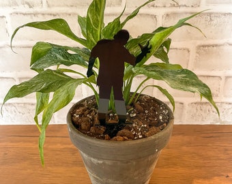 Zombie plant stake, horror fan, gift for plant lover, indoor plant, halloween, plant mom, plant dad, spooky season