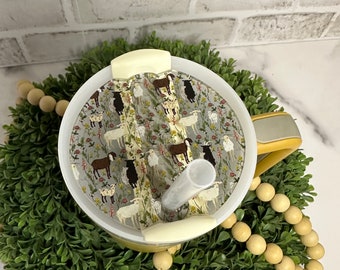 Couvercle Stanley avec couvercle, motif chèvre, couvre-gobelet en acrylique, H2.0 40 oz 30 oz
