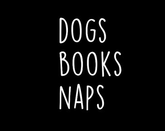Sticker chien livres siestes, sticker voiture pour ordinateur portable