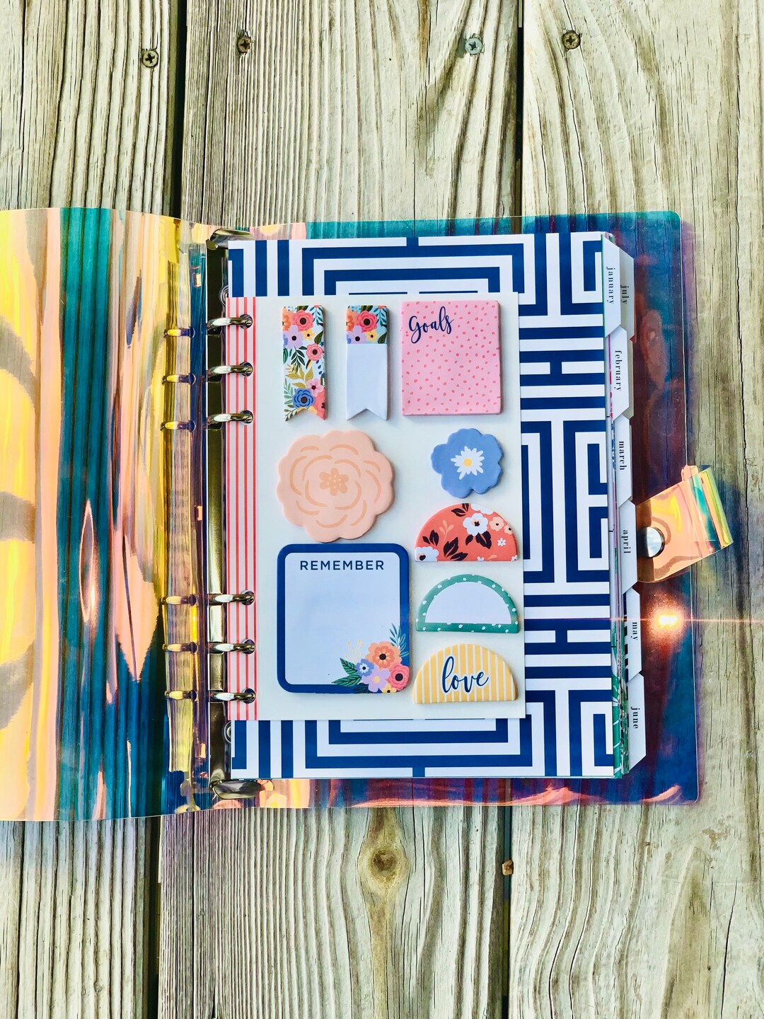 Dashboard Sticky Note A5 Dashboard Personal Planning - Etsy