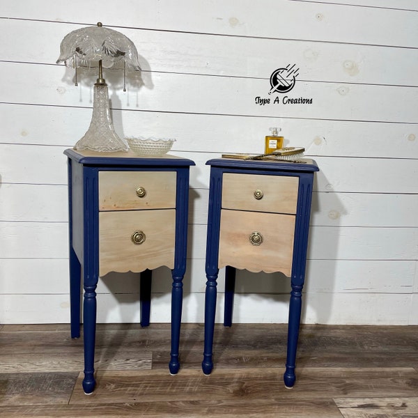 SOLD**** Pair nightstand tables