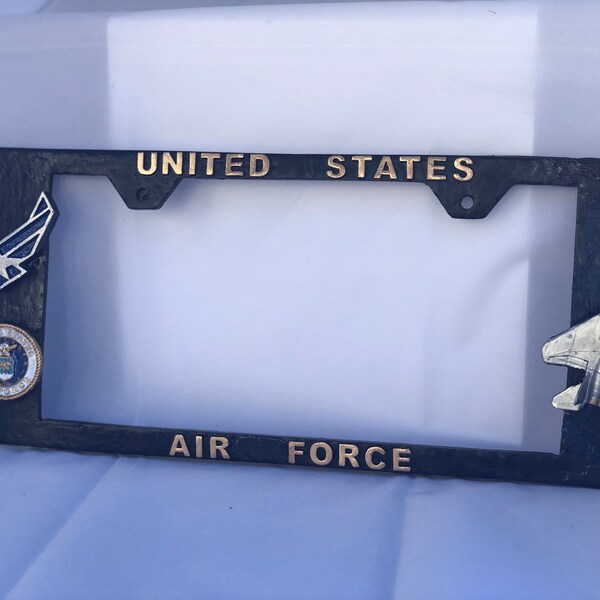 USAF Retired United States Air Force License Plate Frame - Show Your Service Pride!