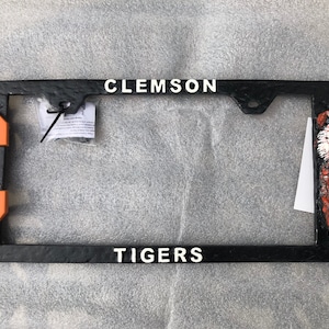 3D Clemson license plate frame