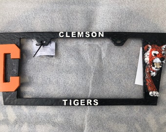 3D Clemson license plate frame