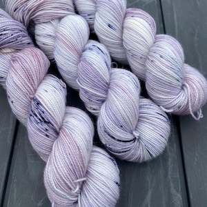 Indie Hand Dyed Sock Yarn | Fingering Weight Merino Nylon | Superwash | Speckled Yarn |