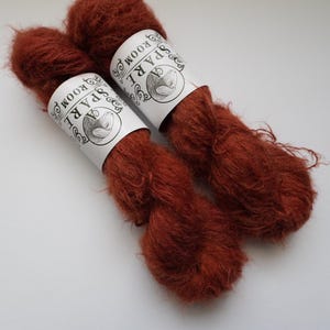 Suri Alpaca Silk Yarn, Hand Dyed, Speckled, Alpaca Silk Lace Weight, Brushed Alpaca 50 g