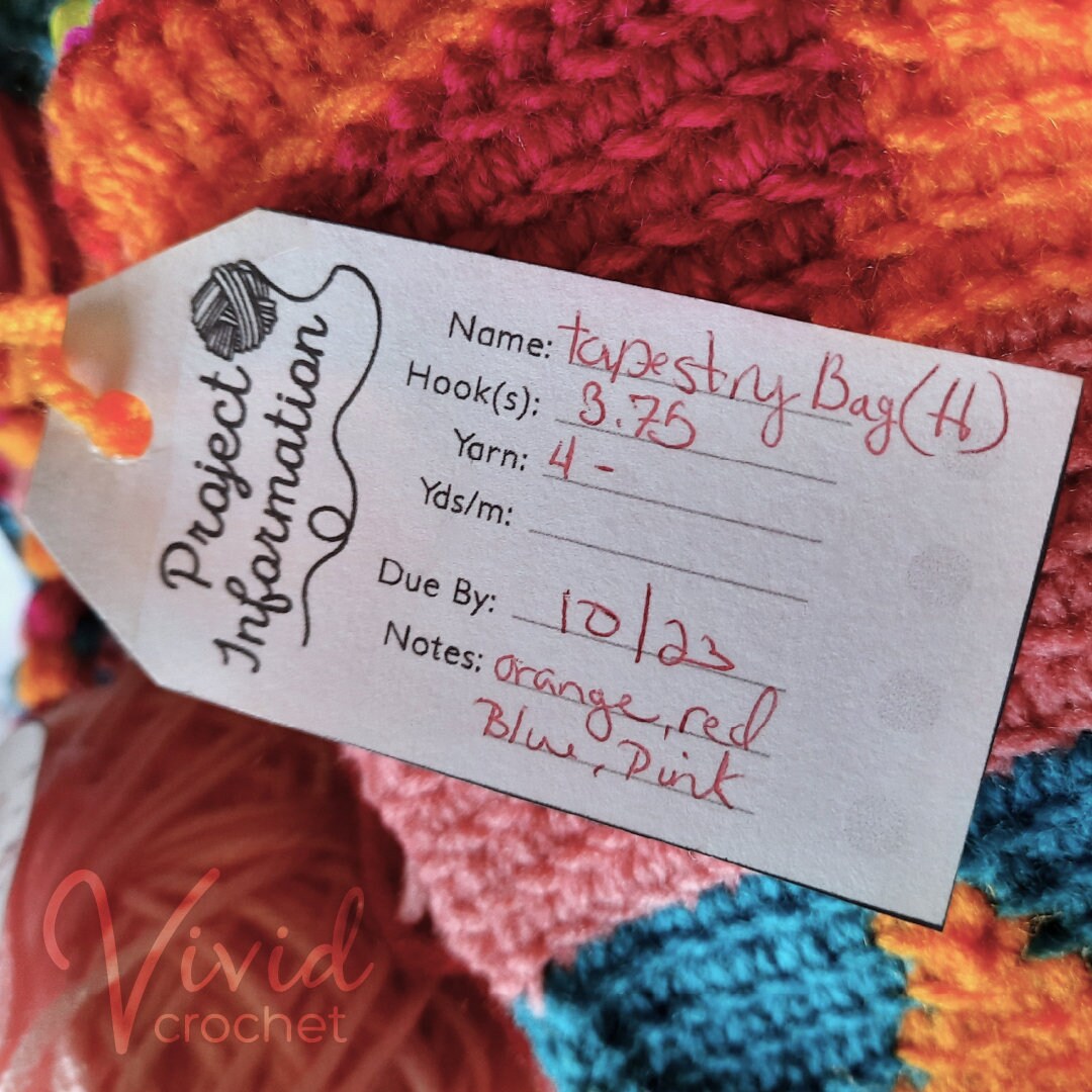PRINTABLE | Crochet Project Labels: Knitting Project Organizer ...