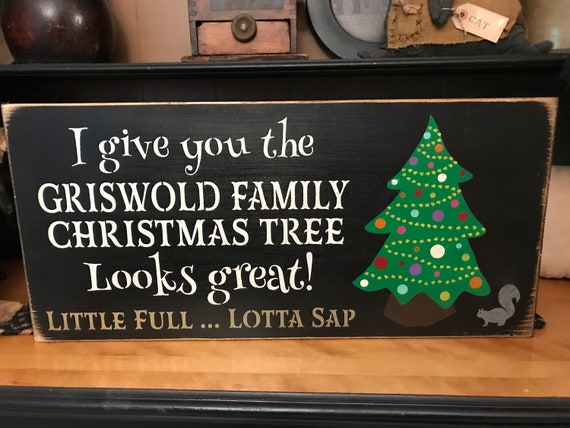 Humorous Family Christmas Tree Primitive Wood Sign 12 x 24 | Etsy