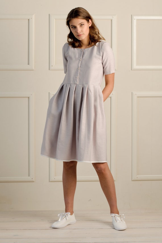 Women Midi Dress Flare Dress Wedding Dress Bridesmaid Etsy