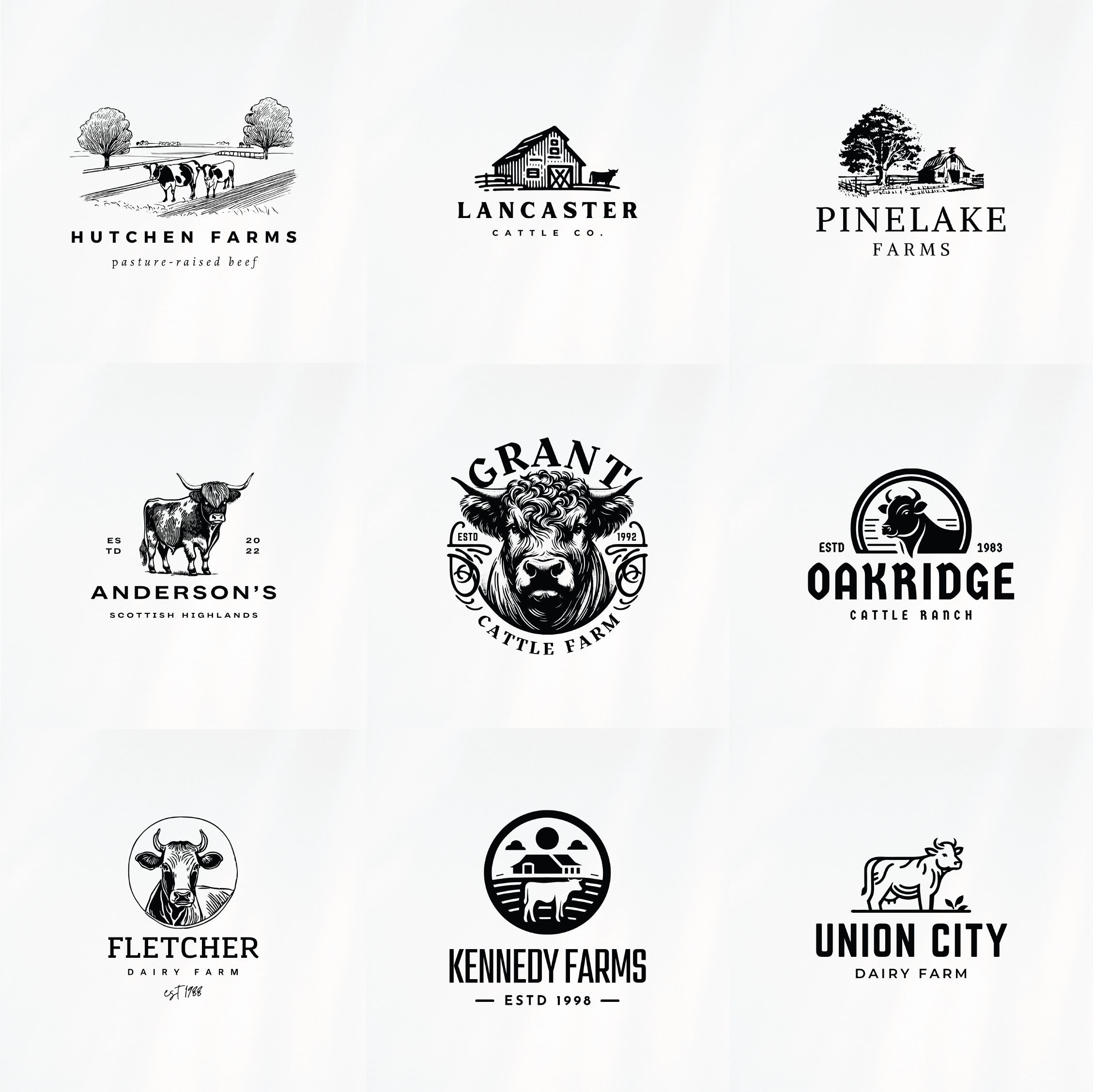 Custom Branding Package - Farm & Ranch Logo Package - Family Farm ...