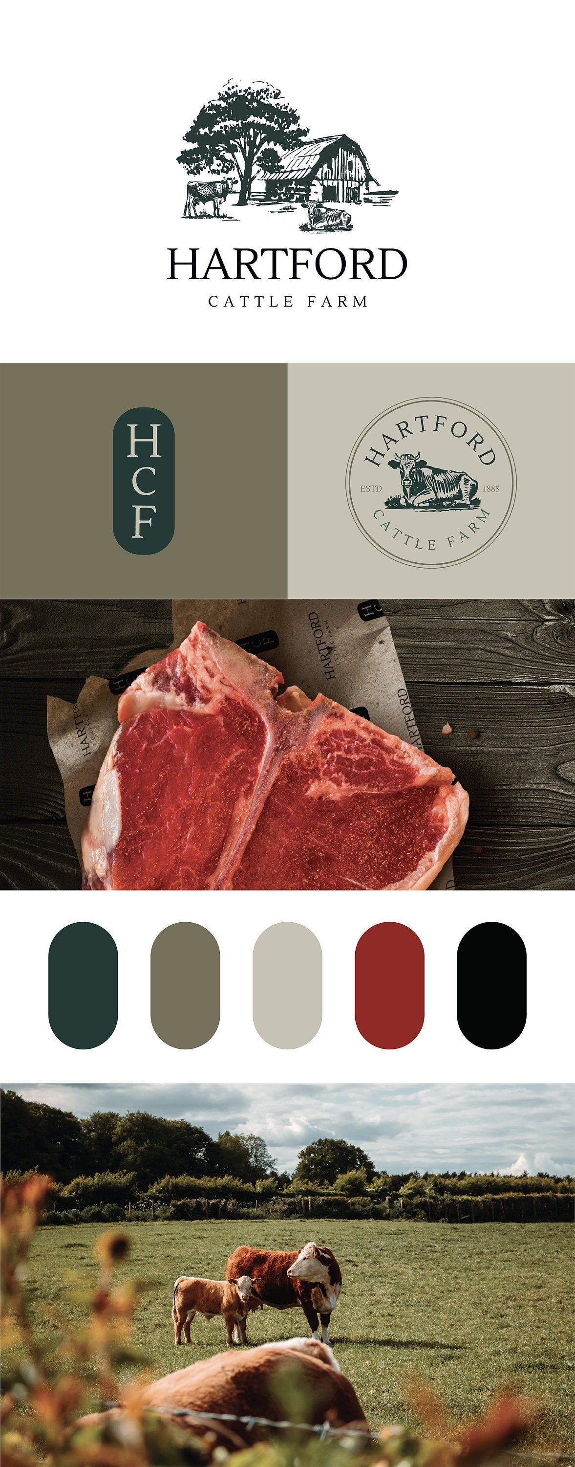 Custom Branding Package - Farm & Ranch Logo Package - Family Farm ...