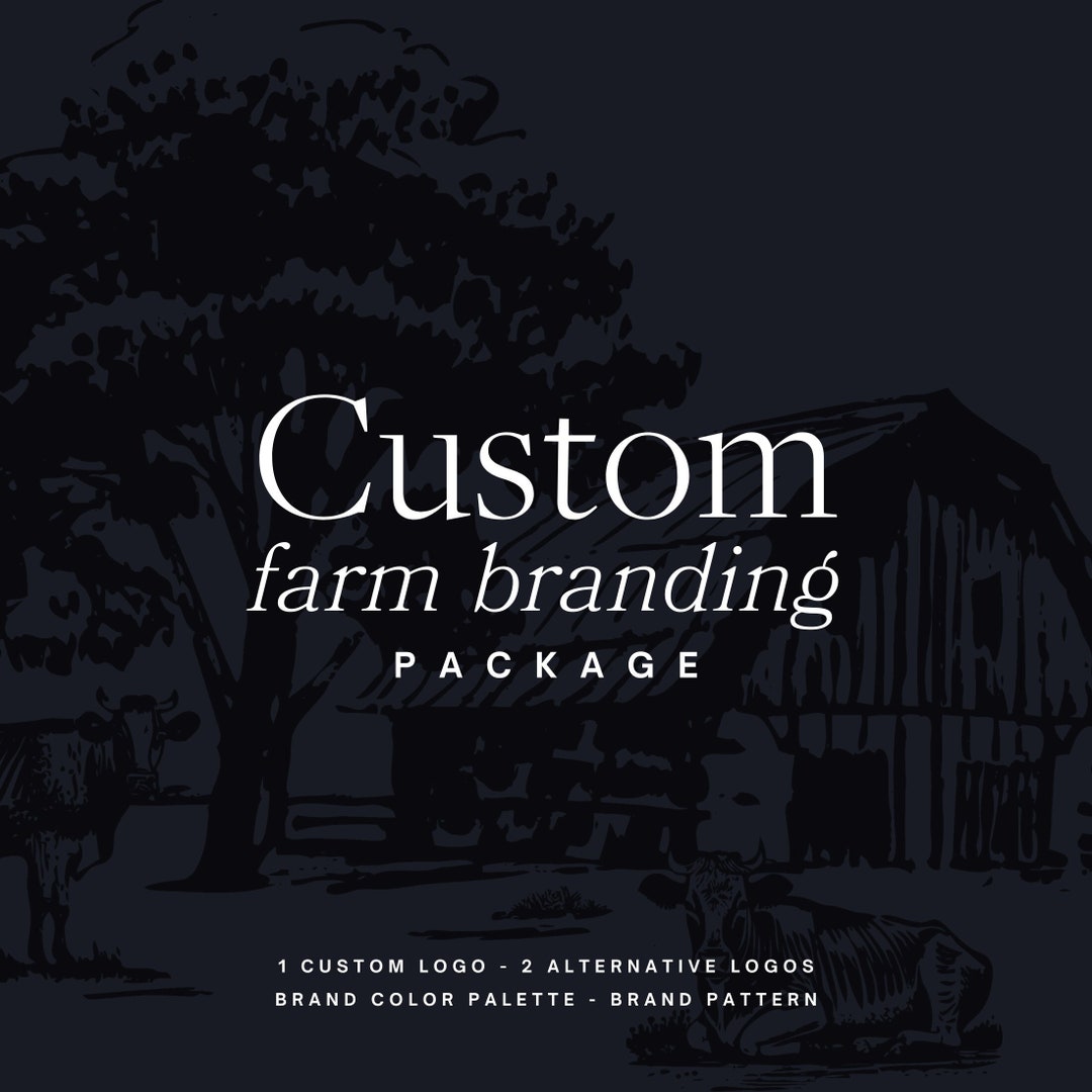 Custom Branding Package Farm & Ranch Logo Package Family Farm, Cattle ...