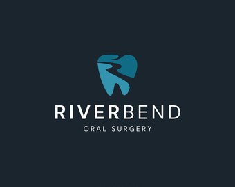 Oral Surgery Logo Design - Custom Logo - Dentist Office Logo Package - Tooth Logo - Customizable - Social Media & Print Designs Included