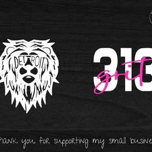 Detroit SVG Detroit Football 313 Grit SVG PNG Motor City