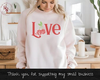 Love Disco Cherries SVG PNG Valentine's Day Love, Cherries, Disco balls