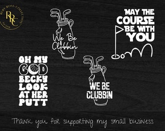 Funny Golf SVG Bundle, Golf Shirt Designs (Digital Download)
