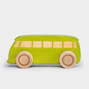 Wooden Toy Car Green, Toddler Toys, Personalized Car, Custom Baby Boy Gift, Montessori Toys, Keepsake Gifts For Kids, First Christmas Gifts
