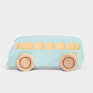 Wooden Toy Car Blue, Toddler Toys, Personalized Car, Custom Baby Boy Gift, Montessori Toys, Keepsake Gifts For Kids, First Christmas Gifts
