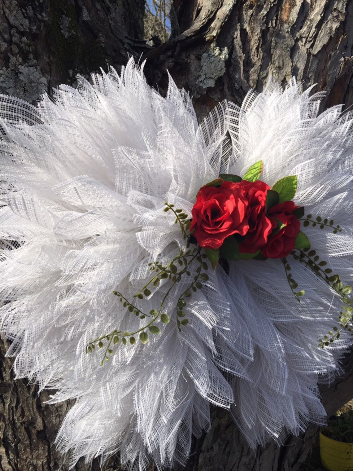 Angel Wings Wreath Angel Wings Memorial Etsy