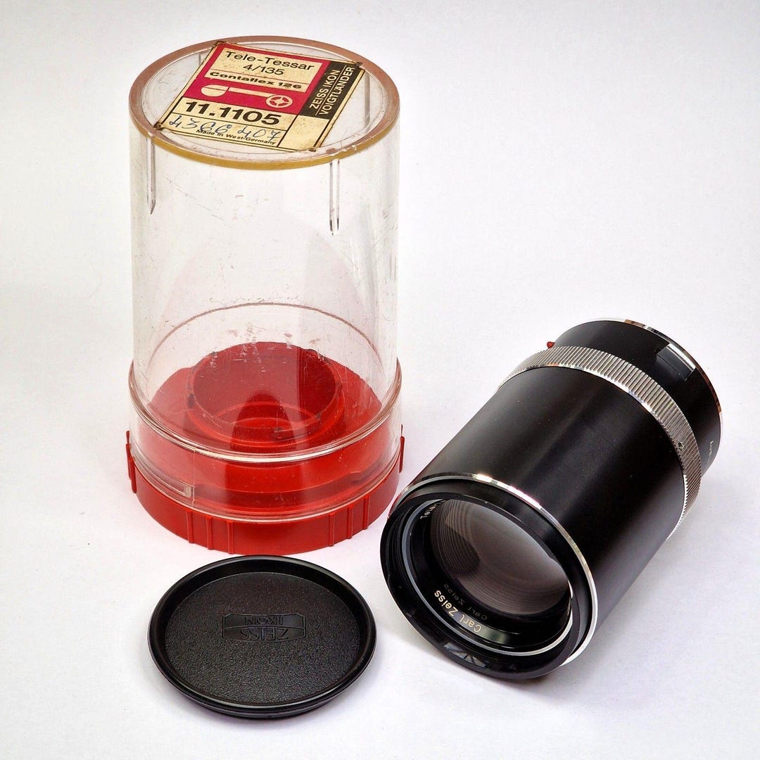 Carl Zeiss Tele-tessar F4/135mm Lens for Contaflex 126 Cameras