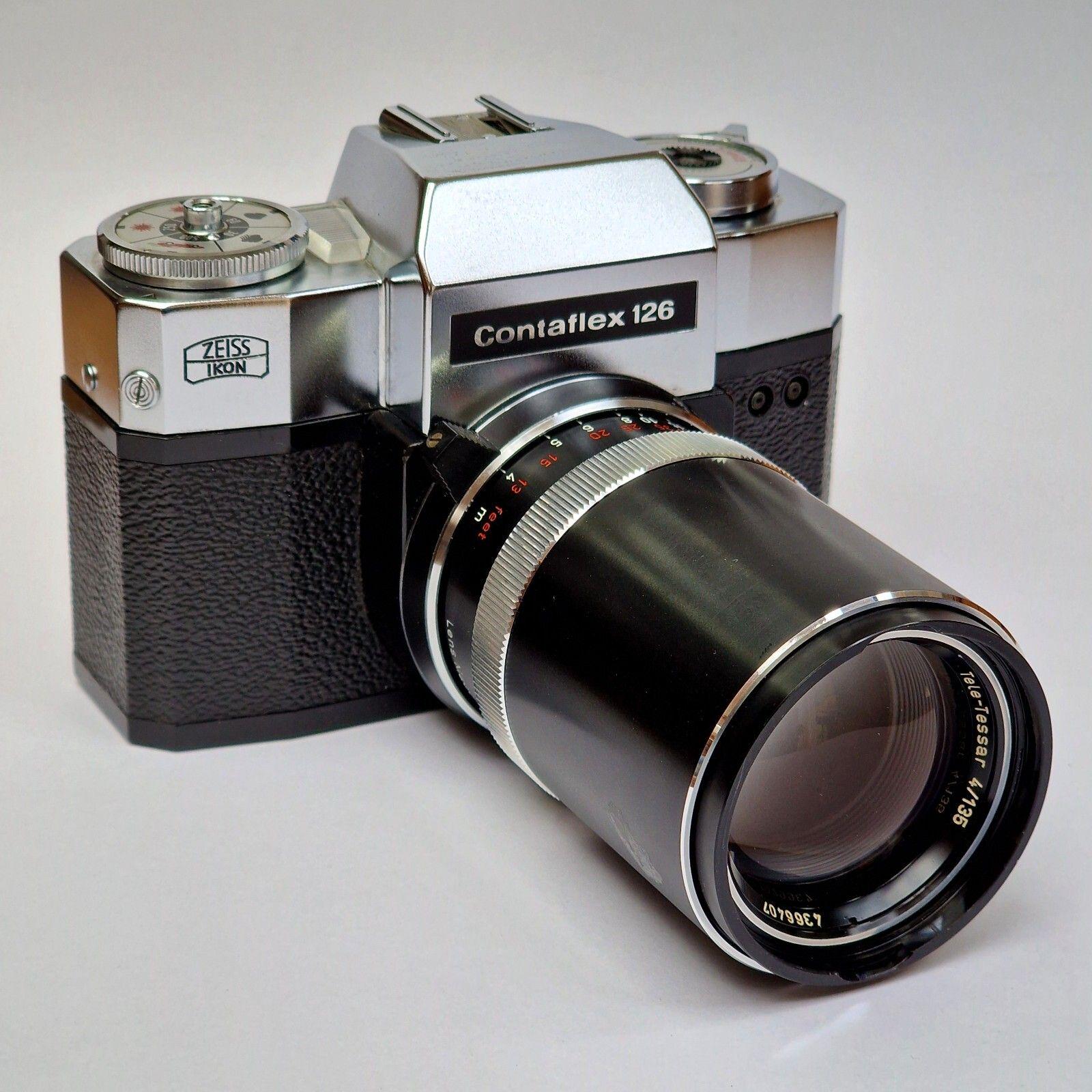 Carl Zeiss Tele-tessar F4/135mm Lens for Contaflex 126 Cameras