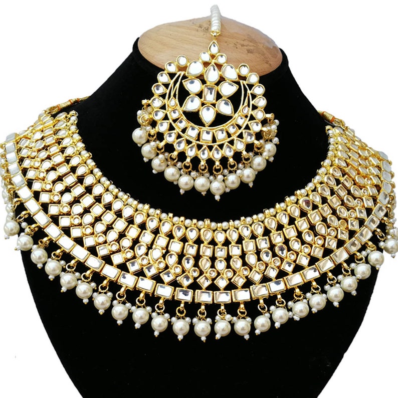 INDIAN KUNDAN NECKLACE Kundan Necklace SetIndian Etsy
