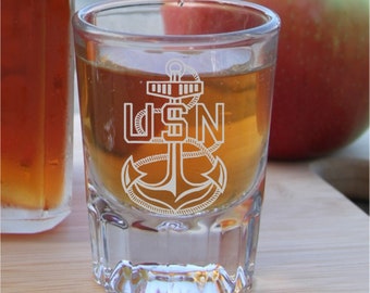 Navy Engraved Shot Glass,Personalized Shot Glass,Military Gift,Air Force Gift,Army Gift,Coast Guard Gift,Marines Gift,Navy,Special Forces