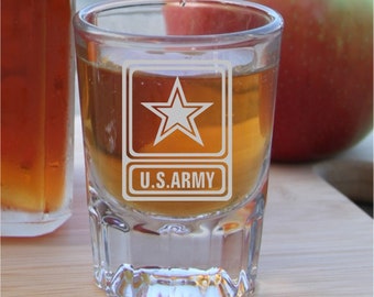 Army Shot Glass,Personalized Shot Glass,Military Gift,Air Force Gift,Army Gift,Coast Guard Gift,Marines Gift,Navy Gift,Special Forces Gift