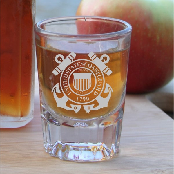 Coast Guard Shot Glass,Personalized Shot Glass,Military Gift,Air Force Gift,Army Gift,Coast Guard Gift,Marines Gift,Navy,Special Forces