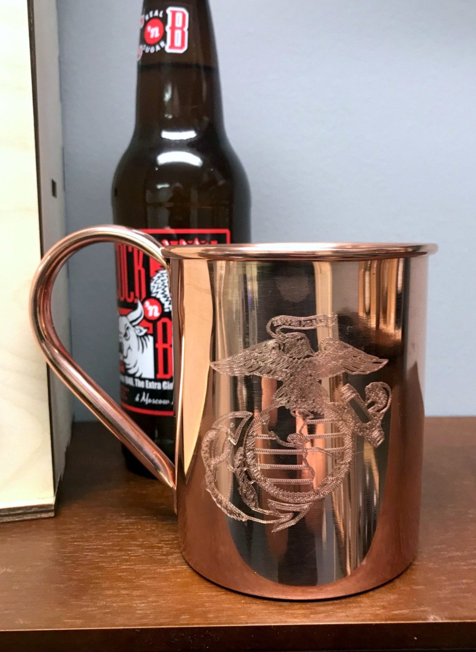 Marine Corps Engraved Moscow Mule Mugs Embossed Mule Mugpersonalized