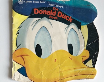 Vintage 1964 Walt Disney's Donald Duck Book: Golden Shape Book