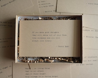 Box of Book Quotes from Classic Children's Books