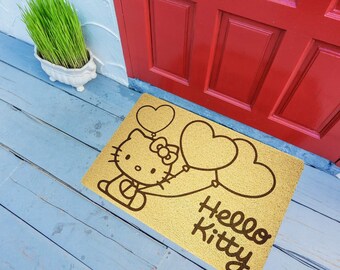 Hello Kitty Doormat Etsy