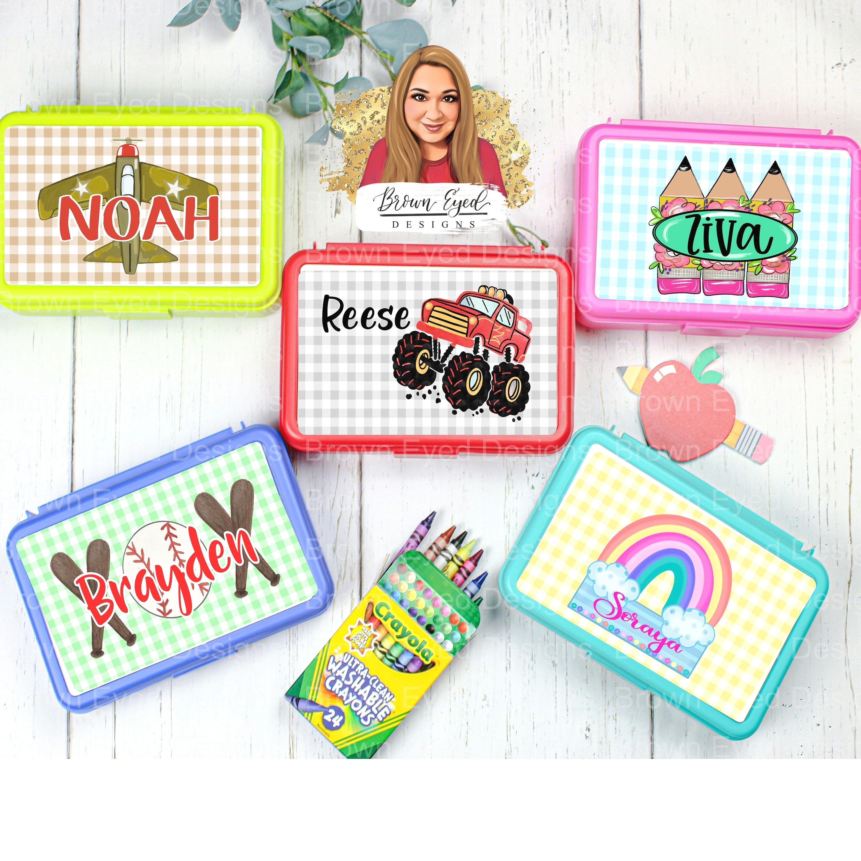 Personalized Pencil Box, School Pencil Box, back to school, elementary, busy box, toy storage, road trip, girl pencil box, boy pencil box