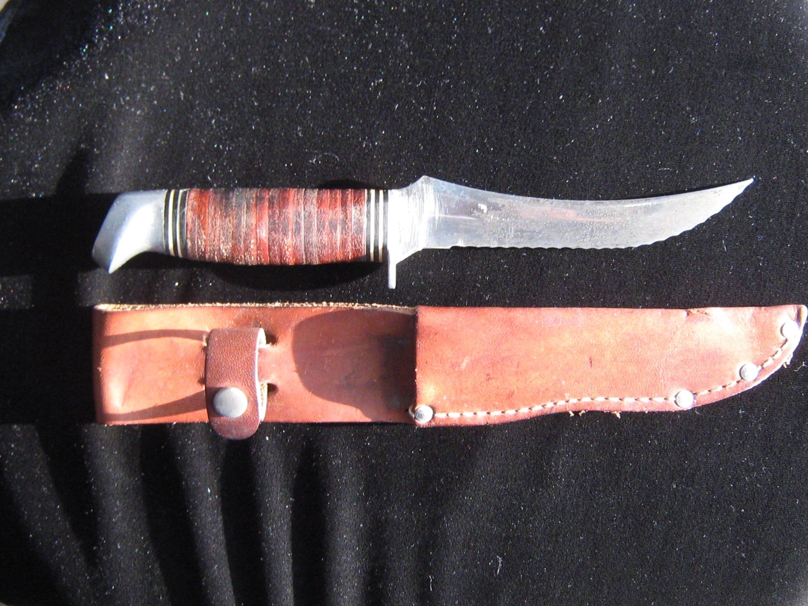 Schrade Walden Hunting knife NY USA 137 vintageused Etsy