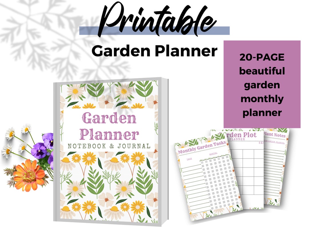 Printable Garden Planner Focus on Monthly Tasks - Etsy