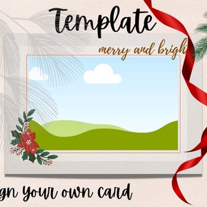 Canva holiday card template