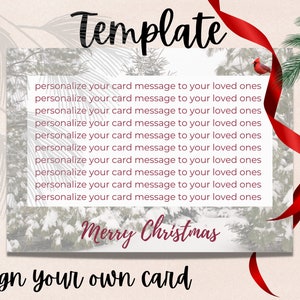 Canva Christmas card template